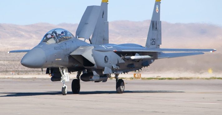 O caça F-15 Eagle, das Forças Armadas dos EUA: ejeção por engano | Foto: Reprodução/Redes sociais