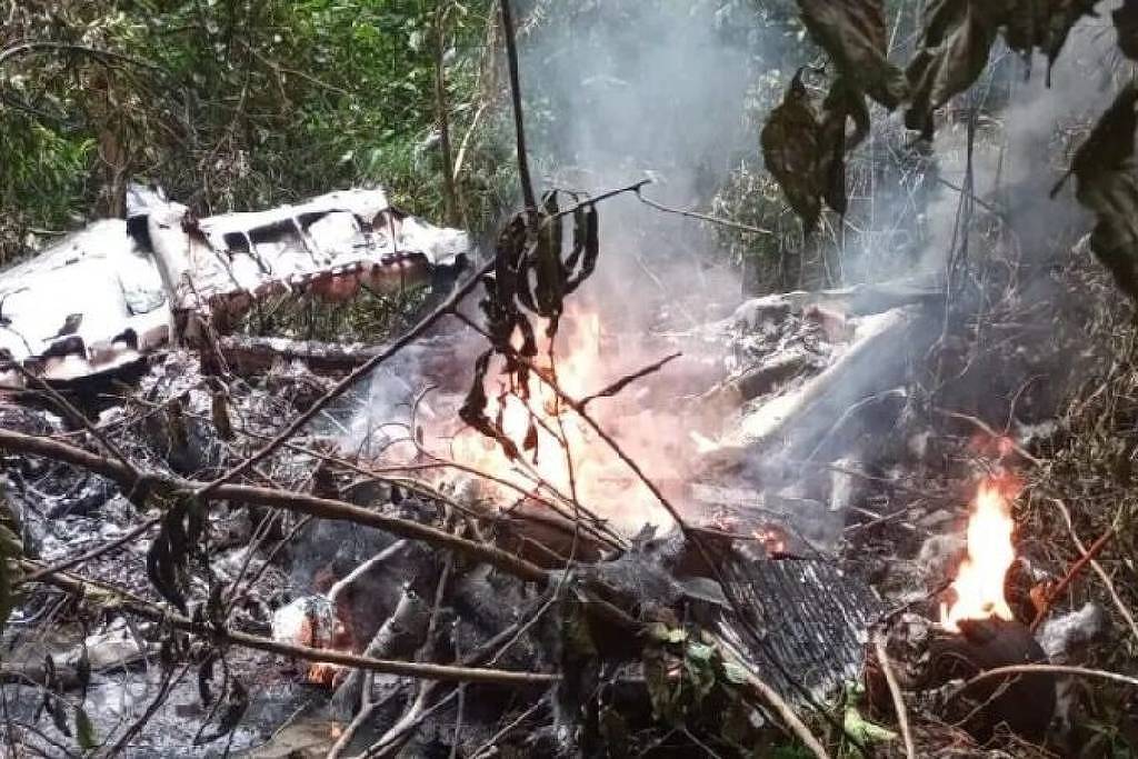 Queda do avião ocorreu a poucos quilômetros da fronteira com o Brasil, na Amazônia colombiana