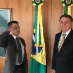 O vice-prefeito de SP, Coronel Mello Araújo, e o ex-presidente Jair Bolsonaro