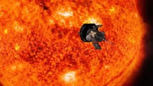 Sonda espacial Parker Solar Probe se aproximando do sol; robôs são opção mais baratas e eficientes, dizem cientistas | Foto: Divulgação/Nasa