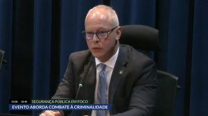 O secretário de segurança pública do Rio de Janeiro, Victor César dos Santos, participou do evento desta sexta-feira, 15 | Foto: Divulgação/Alesp