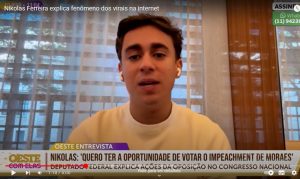 O deputado federal Nikolas Ferreira (PL/MG), em recente entrevista ao programa Oeste com Elas