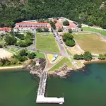 Vista aérea da Escola de Aprendizes-Marinheiros do Espírito Santo: manobras irregulares, segundo o TCU | Foto: Reprodução/Twitter/X