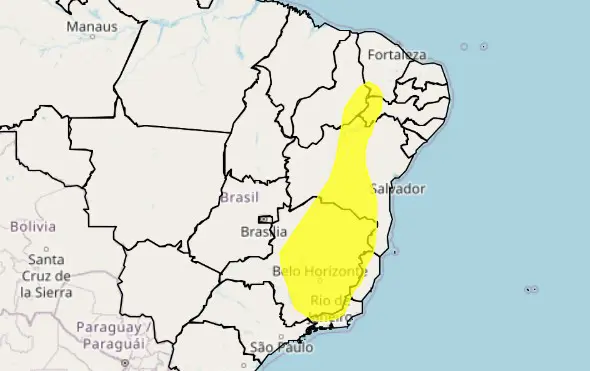 alerta de declínio de temperatura
