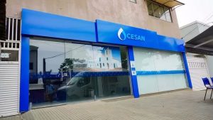 Fachada da Companhia Espírito-Santense de Saneamento | Foto: Cesan/Divulgação