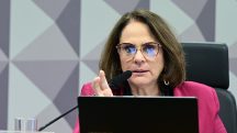 Bolsonaro Senadora Damares Alves, presidente da Comissão de Direitos Humanos do Senado | Geraldo Magela/Agência Senado