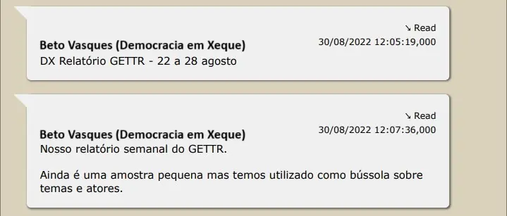 Instituto parceiro do TSE fazia relatórios semanais sobre a Gettr | Foto: Divulgação/Revista Oeste