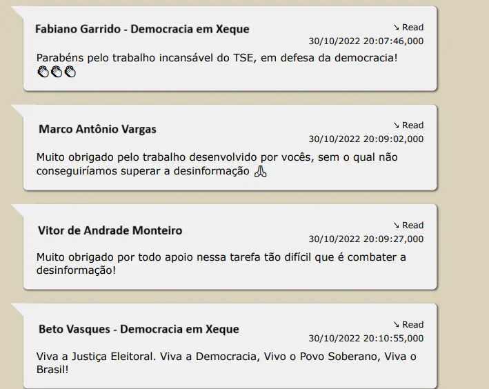 Integrantes do gabinete paralelo de Moraes comemoram vitória de Lula em grupo com o Instituto Democracia em Xeque | Foto: Divulgação/Oeste