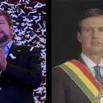 Samuel Doria Medina (esq.) e o ex-presidente Jorge Quiroga (dir.), os mais cotados segundo pesquisas na Bolívia