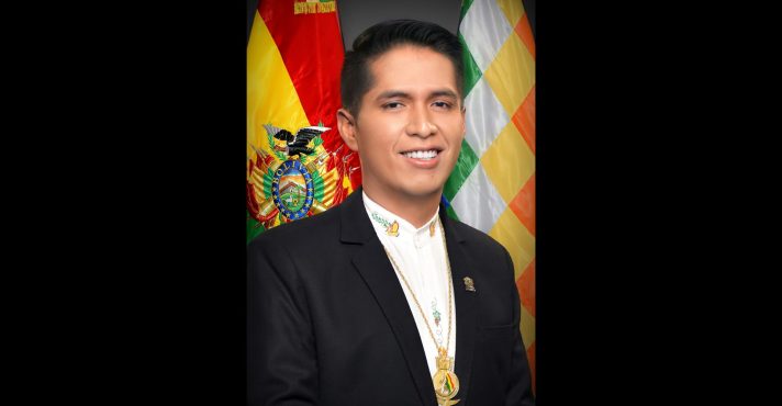 Andrónico Rodríguez tem o apelido de 'herdeiro de Evo Morales' | Foto: Divulgação/Senado da Bolívia