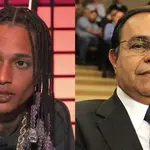 À esquerda, Oruam; à direita, seu advogado, Siro Darlan