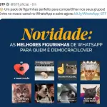 Pacote de figurinhas do STF | Foto: Reprodução/Redes sociais