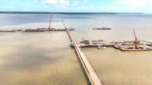 Porto de Outeiro, em Belém, passa por reformas para a COP30 | Foto: Diretoria de Infraestrutura/Secop