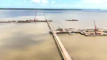 Porto de Outeiro, em Belém, passa por reformas para a COP30 | Foto: Diretoria de Infraestrutura/Secop