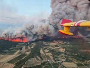 Incêndio no sul da França - 05/08/2025 | Foto: Reprodução/Redes sociais