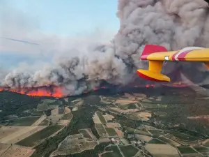 Incêndio no sul da França - 05/08/2025 | Foto: Reprodução/Redes sociais