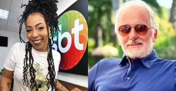A comediante Juliana Oliveira (à esquerda) e o apresentador Otávio Mesquita | Foto: Reprodução/Redes sociais