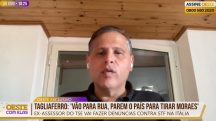 Tagliaferro compara Moraes a Hitler e cobra reação do Senado