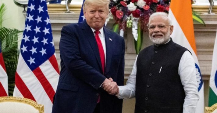 Donald Trump e Narenda Modi | Foto: Reprodução/X