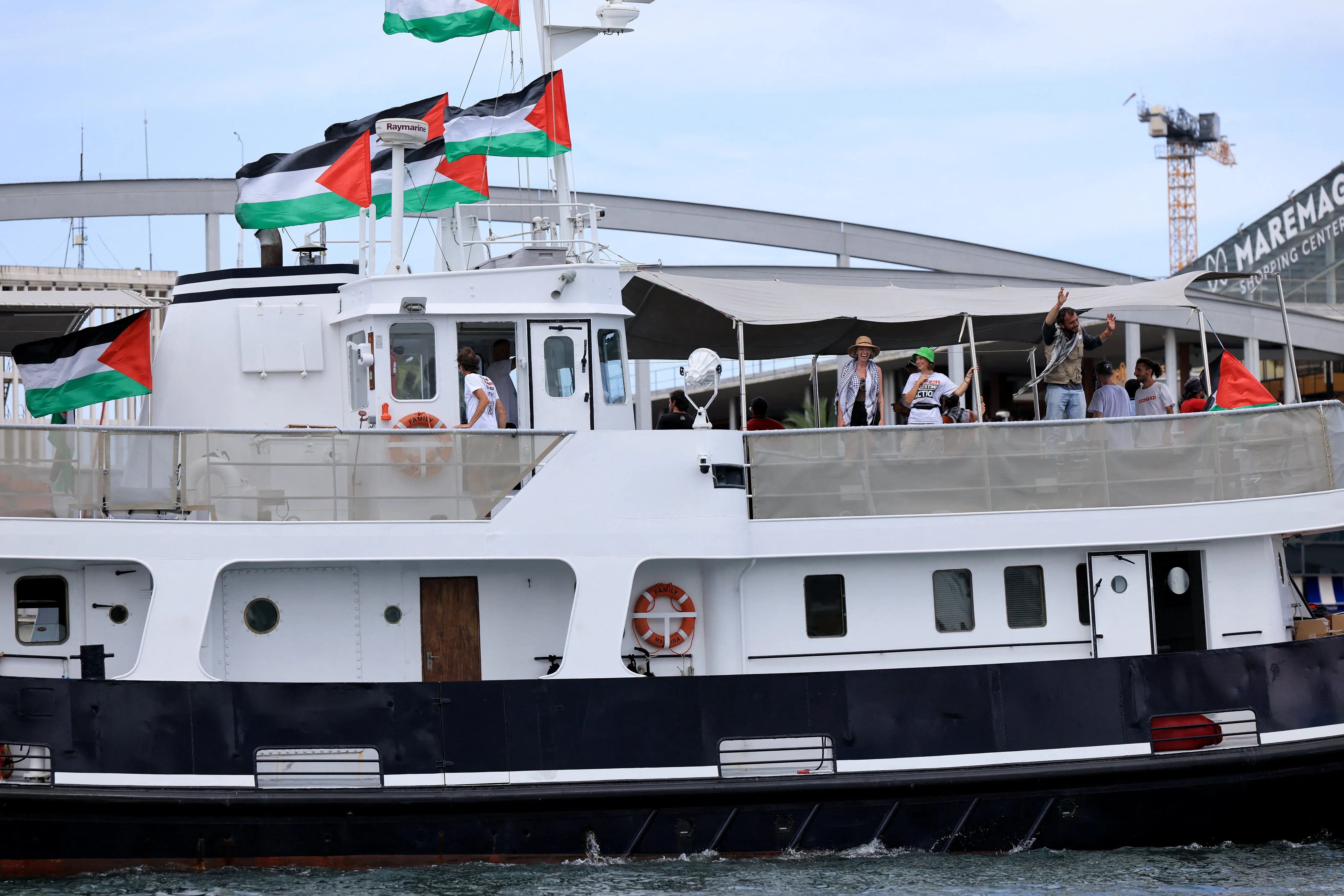 Flotilha com Greta Thunberg a bordo parte da Espanha para Gaza | Foto: REUTERS/Nacho Doce