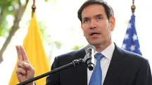 O secretário de Estado dos EUA, Marco Rubio, discursa durante uma entrevista coletiva com a ministra das Relações Exteriores do Equador, Gabriela Sommerfeld, no Palácio de Carondelet, em Quito, Equador - 4/10/2025 | Foto: Jacquelyn Martin/Reuters