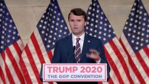 Charlie Kirk durante a Convenção Nacional Republicana de 2020 - 24/8/2020 | Foto: Divulgação/Reuters