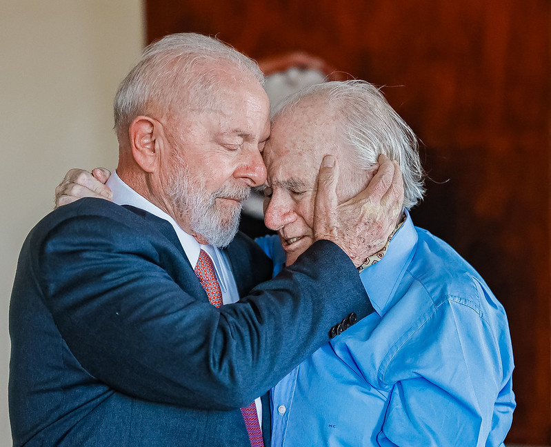 24.06.2024 - Presidente da República, Luiz Inácio Lula da Silva, durante encontro com o jornalista Mino Carta, em São Paulo