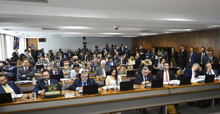 Reunião CPMI do INSS durante sessão desta quinta-feira, 25 | Foto: Edilson Rodrigues/Agência Senado
