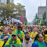 O protesto também foi em apoio ao ex-presidente Jair Bolsonaro | Foto: Uiliam Grizafis/Revista Oeste