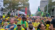 O protesto também foi em apoio ao ex-presidente Jair Bolsonaro | Foto: Uiliam Grizafis/Revista Oeste