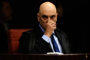 O ministro Alexandre de Moraes, STF, durante a segunda sessão do julgamento do ex-presidente Jair Bolsonaro — 3/9/2025 | Foto: Wilton Junior/Estadão Conteúdo