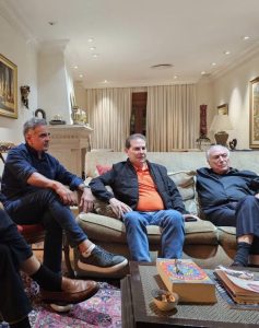 Aécio Neves, Paulinho da Força e Michel Temer em reunião para articular o projeto da dosimetria - 18/9/2025 | Foto: Reprodução/@AecioNeves/X