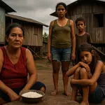 Enquanto ONGs e governos estrangeiros disputam protagonismo verde e o Brasil exibe compromissos climáticos, a vida cotidiana dos amazônidas permanece esquecida | Foto: Divulgação/Oeste | Imagem criada com o auxílio de inteligência artificial