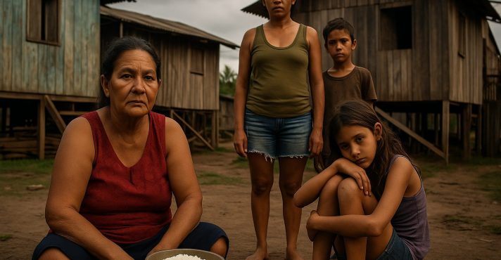 Enquanto ONGs e governos estrangeiros disputam protagonismo verde e o Brasil exibe compromissos climáticos, a vida cotidiana dos amazônidas permanece esquecida | Foto: Divulgação/Oeste | Imagem criada com o auxílio de inteligência artificial