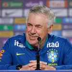 Carlo Ancelotti Seleção Brasileira coletiva antes jogo Bolívia