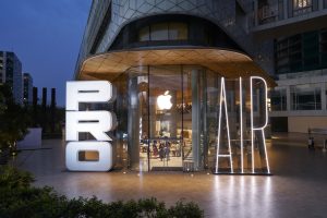 Loja modelo da Apple em Mumbai, na Índia: CEO Tim Cook faz anúncio sobre a sua expectativa | Foto: Reprodução/Twitter/X/@tim_cook