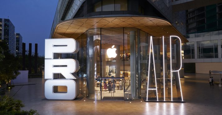 Loja modelo da Apple em Mumbai, na Índia: CEO Tim Cook faz anúncio sobre a sua expectativa | Foto: Reprodução/Twitter/X/@tim_cook