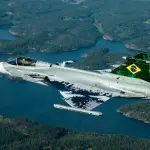 O primeiro F-39 Gripen da frota militar brasileira: voo inaugural em 2020 | Foto: Divulgação/FAB