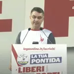 Flávio Bolsonaro discursa na Itália | Foto: Reprodução/Redes sociais