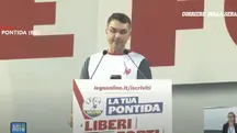 Flávio Bolsonaro discursa na Itália | Foto: Reprodução/Redes sociais