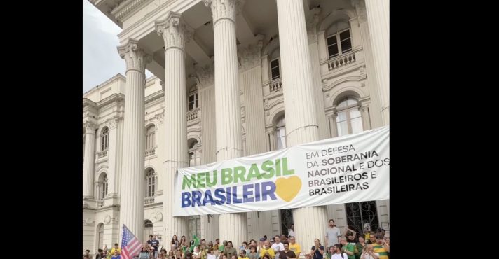 Homenagem a Charlie Kirk realizado em Curitiba