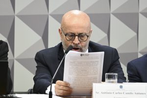 CPMI - INSS - Comissão Parlamentar Mista de Inquérito do INSS; O empresário Antônio Carlos Camilo Antunes, conhecido como 'Careca do INSS', durante depoimento na CPMI