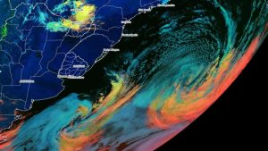 Os ciclones extratropicais são comuns no Atlântico Sul, especialmente no outono, inverno e começo da primavera | Foto: Divulgação/DSA/CPTEC