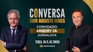O Conversa com Augusto Nunes é transmitido às terças-feiras, das 20h30 às 21h30 | Foto: Divulgação/Oeste