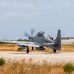 O A-29N Super Tucano: negócio com Portugal pode ampliar oportunidades para a Embraer no mercado europeu | Foto: Divulgação/Embraer