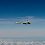 Caças interceptadores MIG-31BM, em sobrevoo ao território da Estônia: nova ameaça russa | Foto: Reprodução/Twitter/X