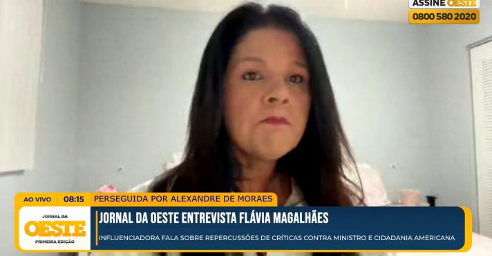 Flávia Magalhães agradece apoio dos EUA em meio à perseguição do STF