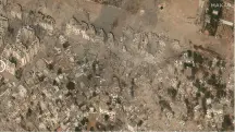 Vista aérea de região residencial de Gaza | Foto: Reprodução/Redes sociais