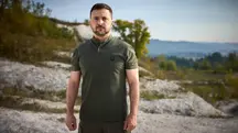 O presidente da Ucrânia, Volodymyr Zelensky: drones como grande arma de defesa aérea | Foto: Reprodução/Twitter/X