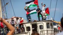 Barco de militantes rumo a Gaza é atingido por drone na costa da Tunísia israel